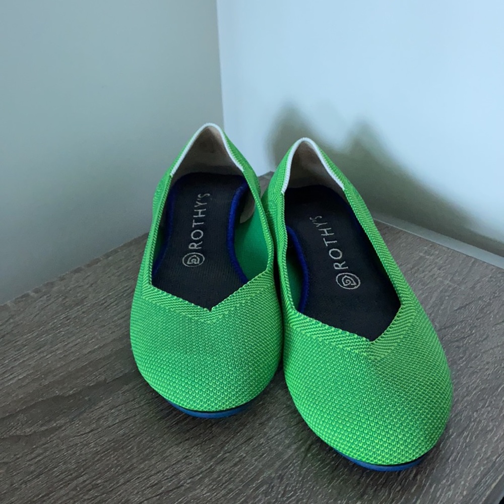 Rothy's Bright Green Flats (fits like Rothy’s
sz 8) - Picture 5 of 16